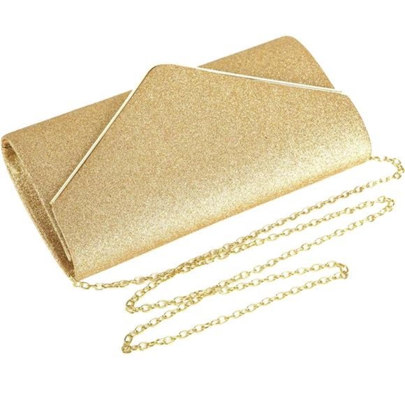 Clutch Purse Evening Bags Sparkling Shoulder Envelope Party Cross Body Handbags - Picture 5 of 6